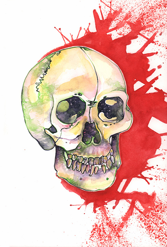 Painting a Skull Beginning to End and My Thoughts Along the Way
